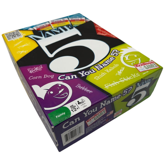 Name 5 Board Game Endless Games Quick Thinking Party Trivia Family Night \