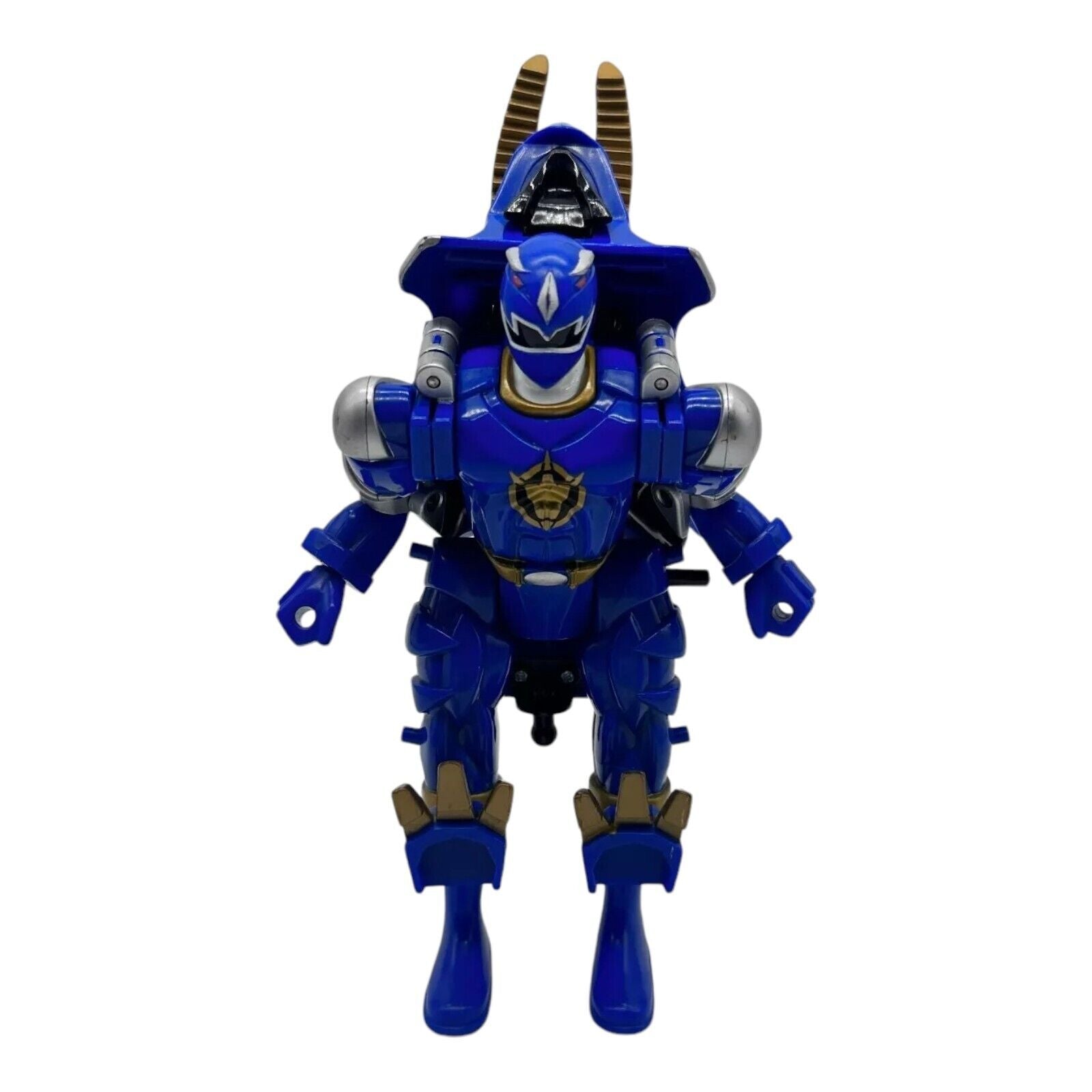 Power Rangers Bandai Dino Thunder Blue Ranger Zord Transforming Triceratop 7.5"