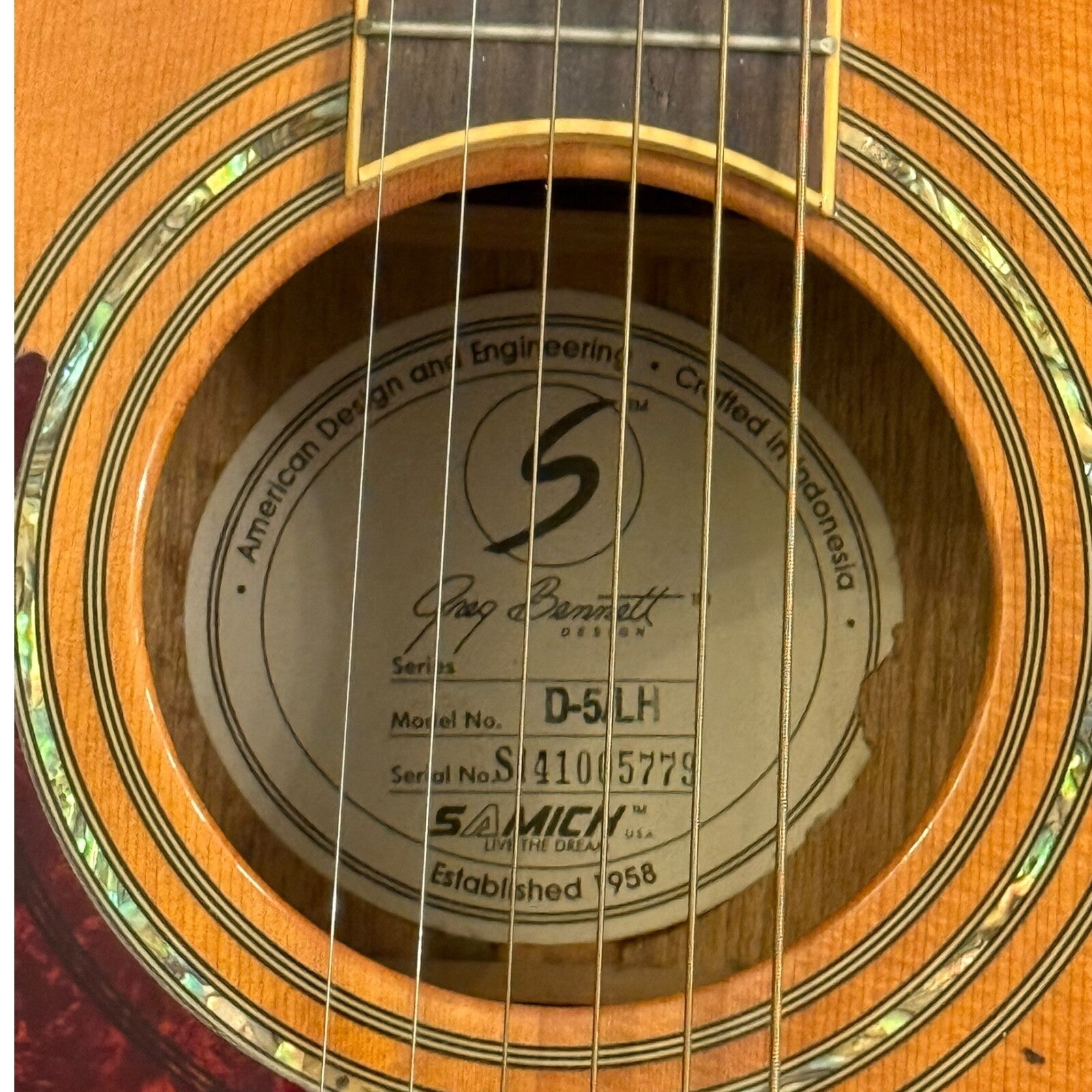 Samick Greg Bennett D5 Left-Handed Acoustic and Guitar Case
