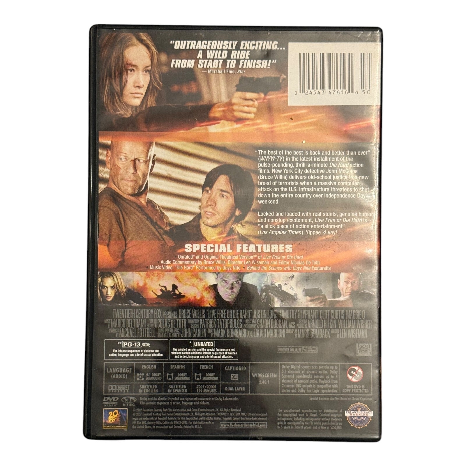 Bruce Willis Movie Night 4 DVD Set - Action, Thriller, Comedy Classics!