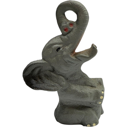 Vintage John Wright Cast Iron Elephant Bottle Opener 1940s -  Rare