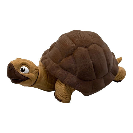 Tortoise Brown Articulated Turtle | Sensory and Fidget Tool | Desk Pet