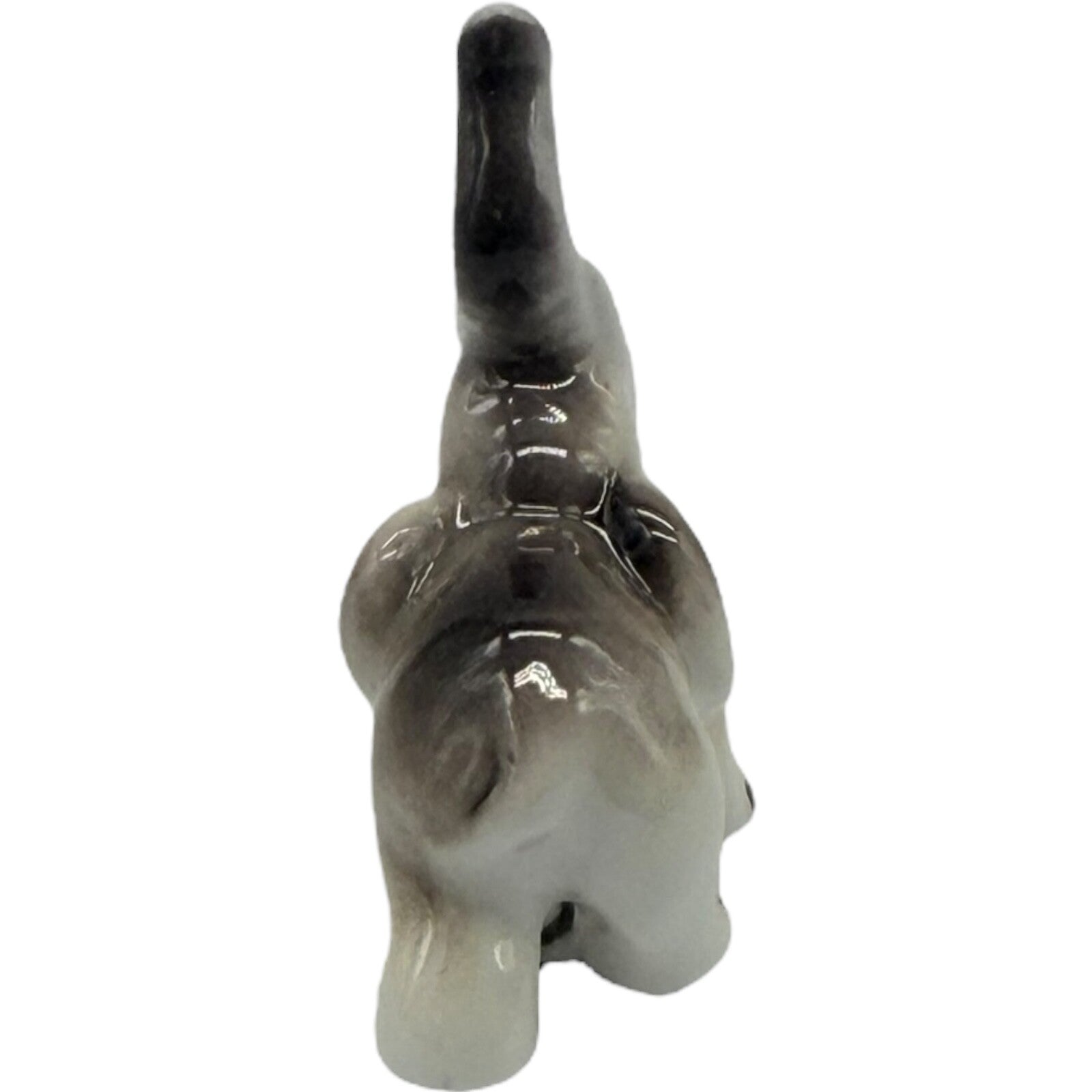 Vintage Japan Ceramic Miniature Elephant Figurines - Parent & Child - Good Luck