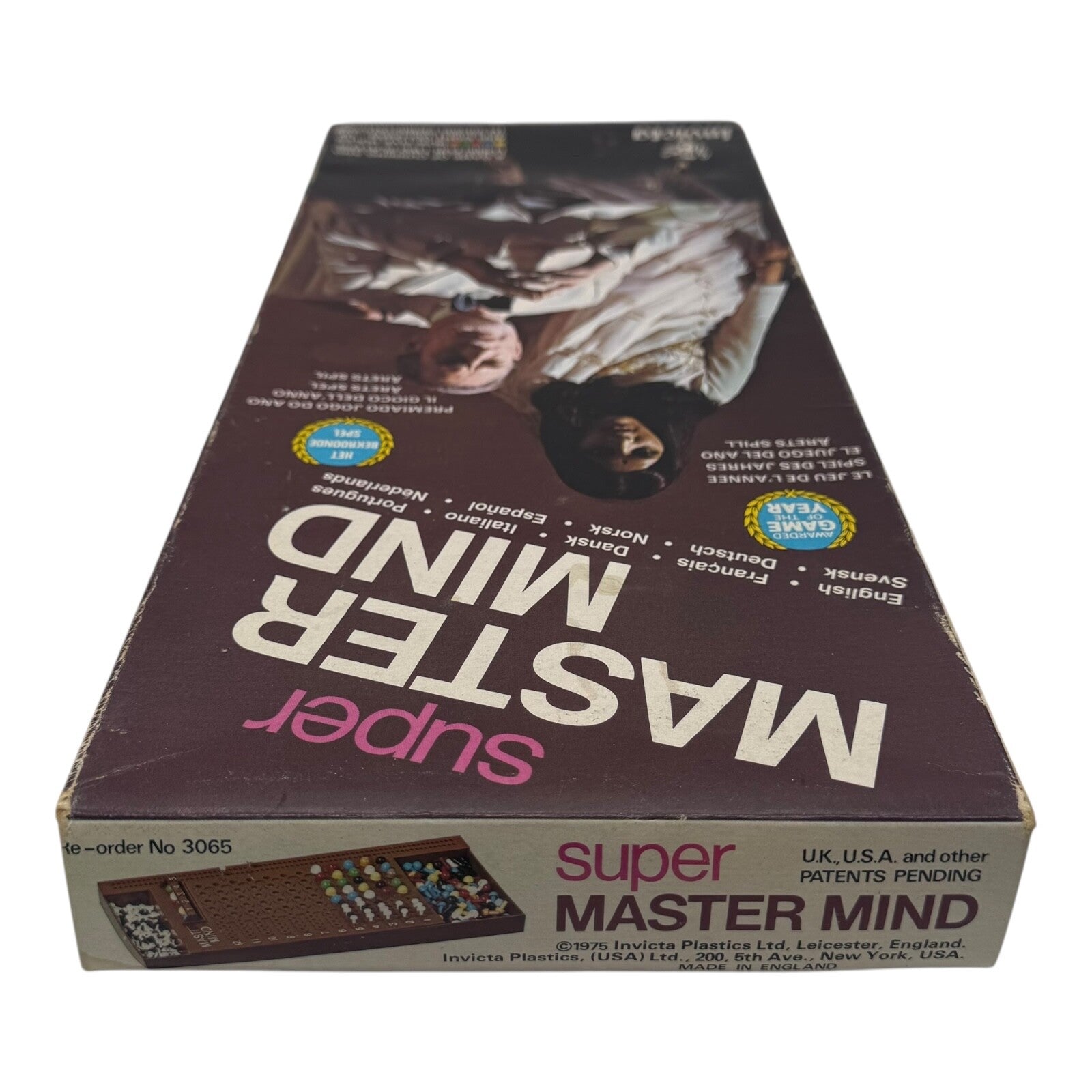 Super Master Mind Board Game 1975 – Vintage Strategy Set with Original Box