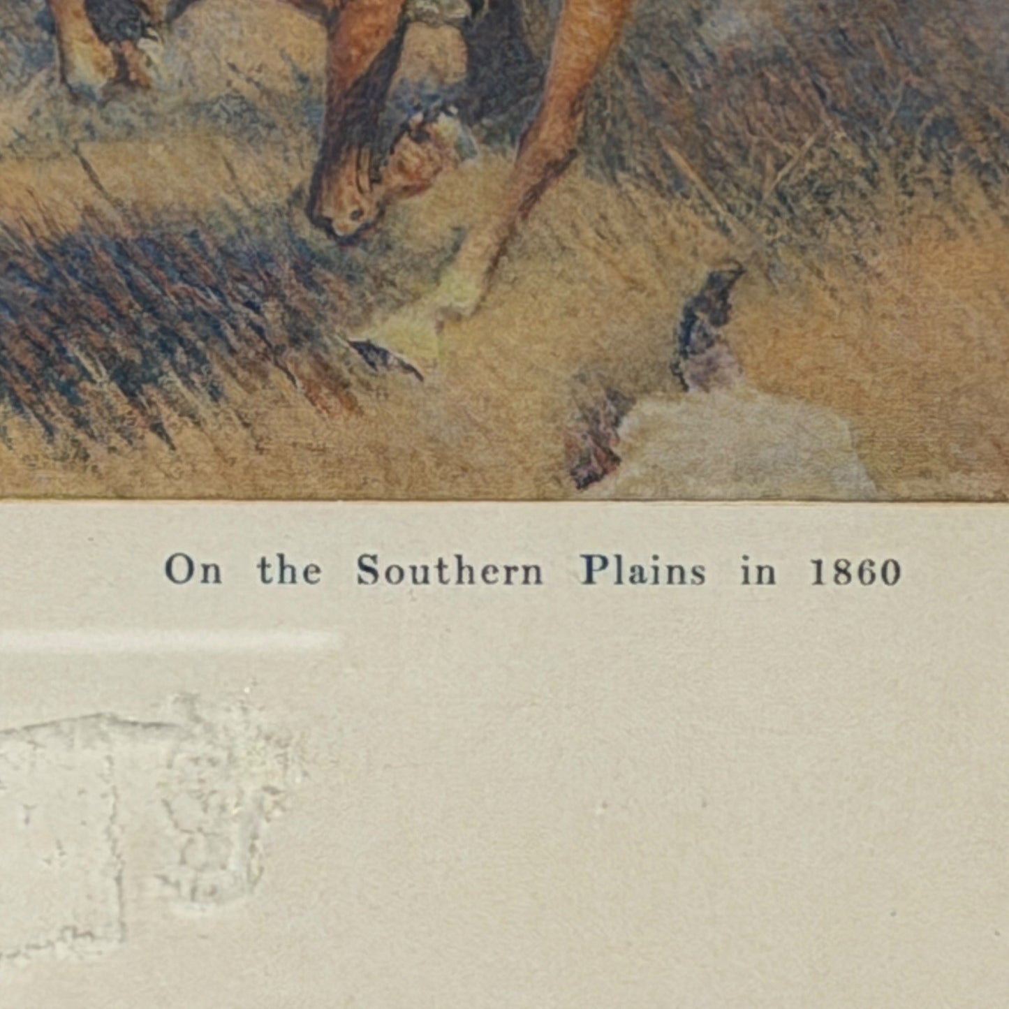 Frederic Remington On the Southern Plains in 1860 1909 Framed Print 18x13