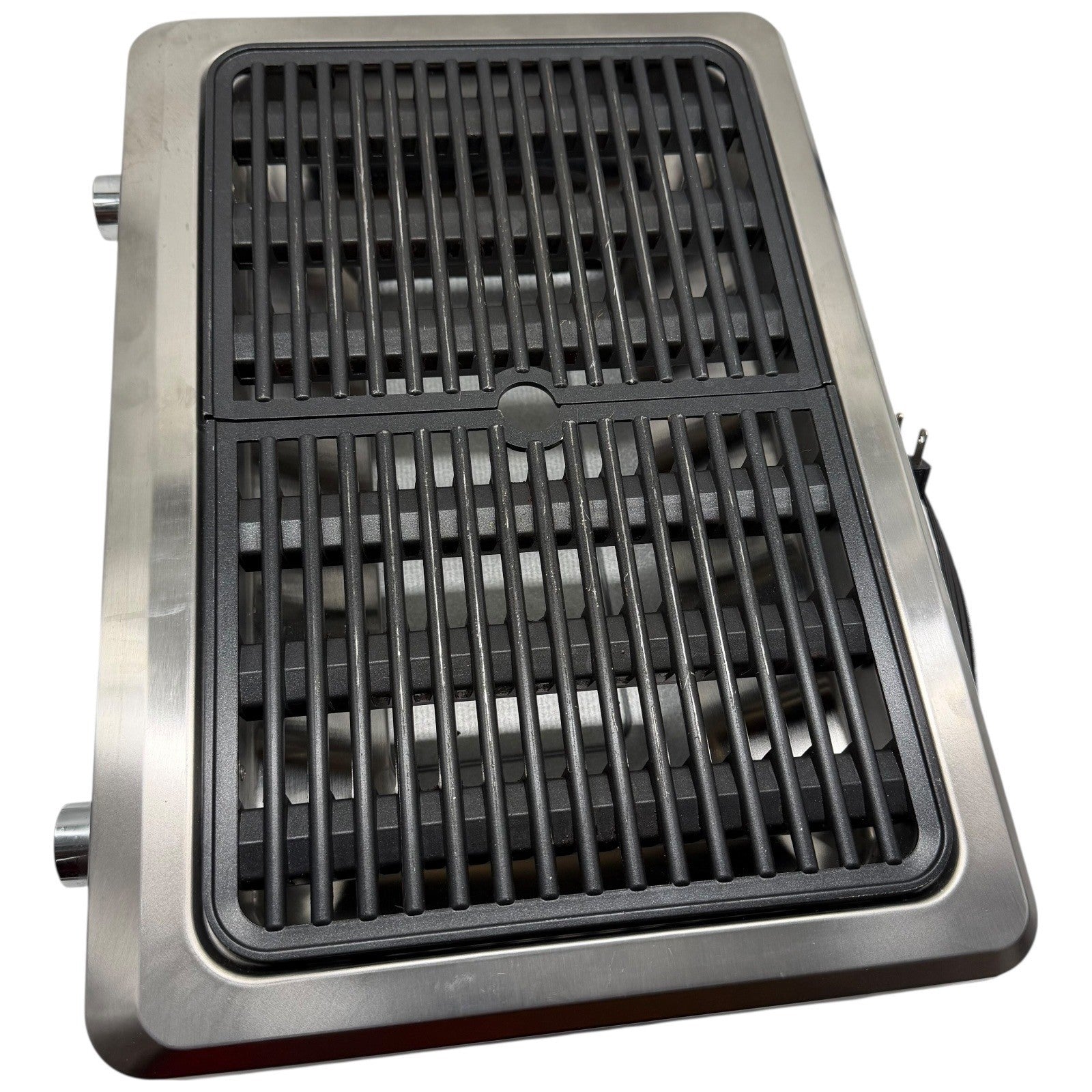 Krups PG770 Indoor Electric Grill Stainless Steel Dual Zone w Drip Tray Unused