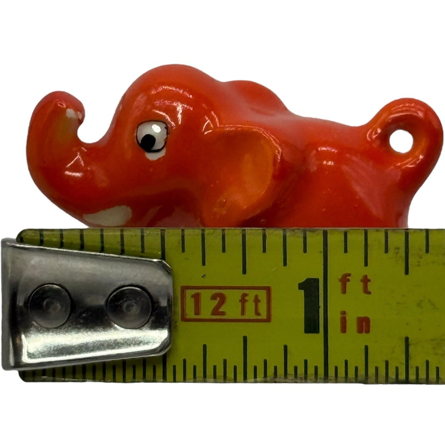 Vintage Rare Orange Goebel Mini Elephant Figurine