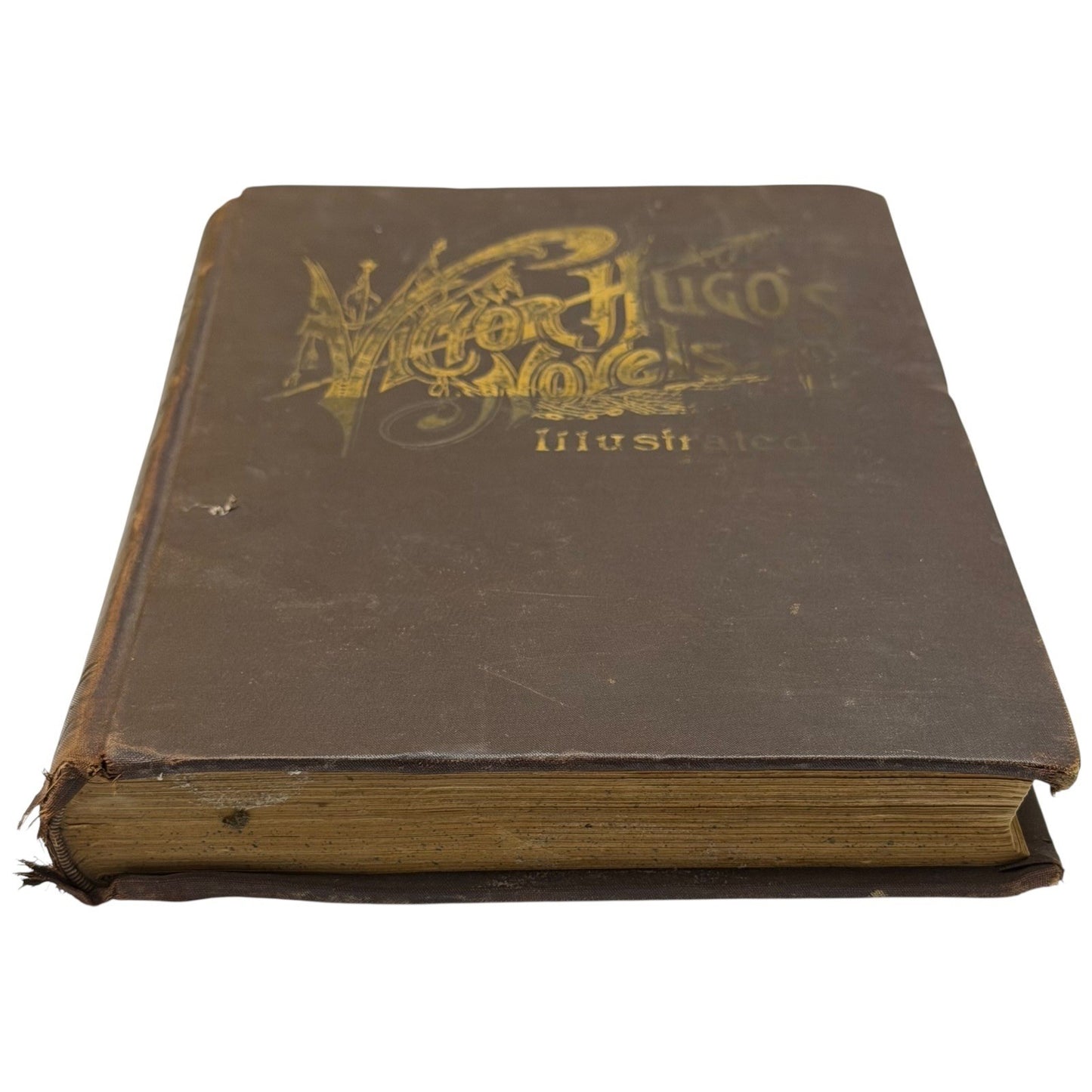 Antique Victor Hugo Novels Illustrated Book Volume 1 Notre Dame Crime