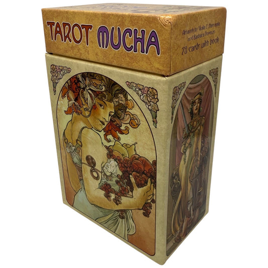 Tarot Mucha Deck with Book Giolia F Massaglia Barbara Nosenzo 78 Cards