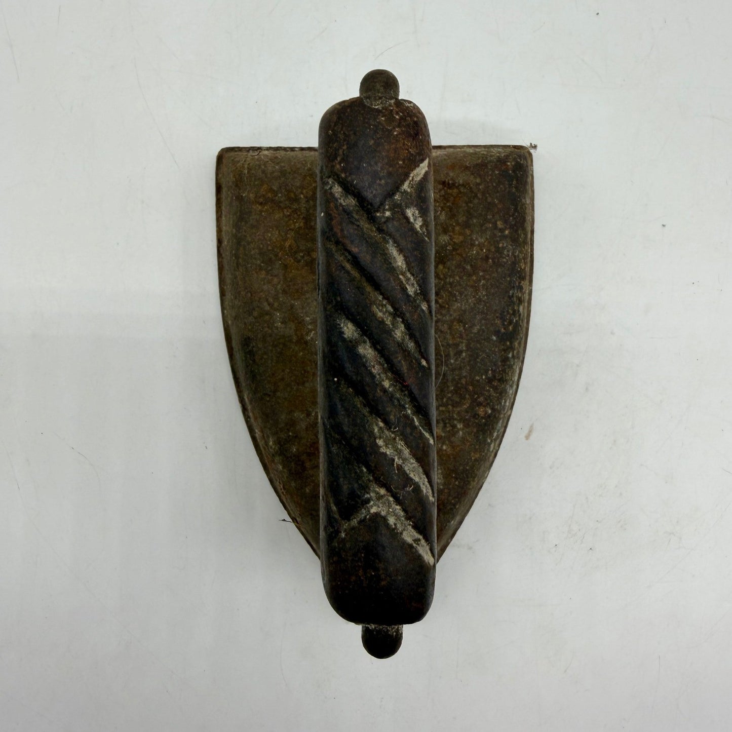 Antique Cast Iron Sad Iron Rustic Primitive Farmhouse Decor Doorstop 1800s