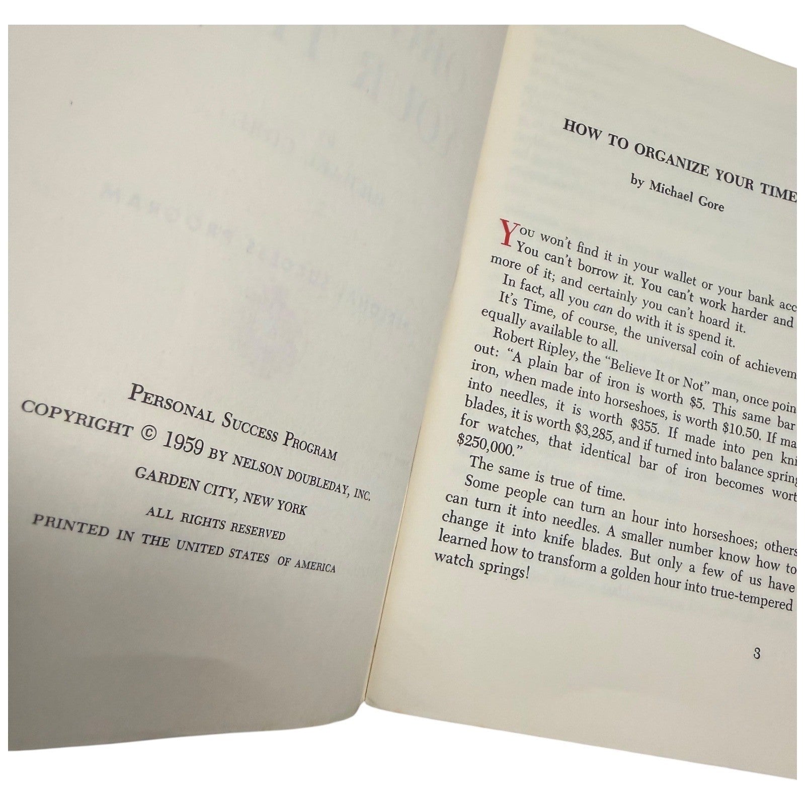 Nelson Doubleday Personal Success Program Vintage Book Set 1959-1963