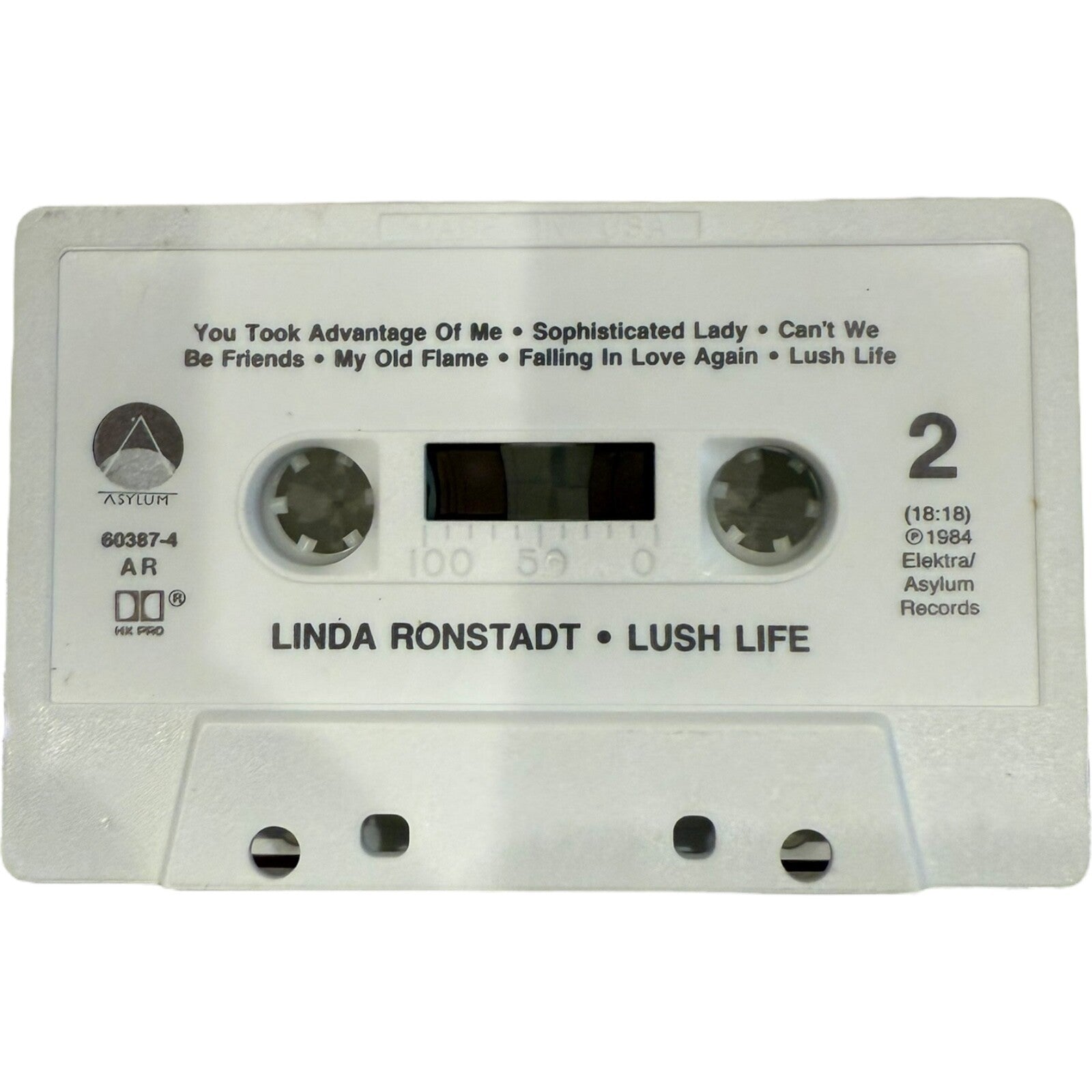 Lot of 2 Linda Ronstadt Cassette Tapes - "What’s New" & "Lush Life" - Used