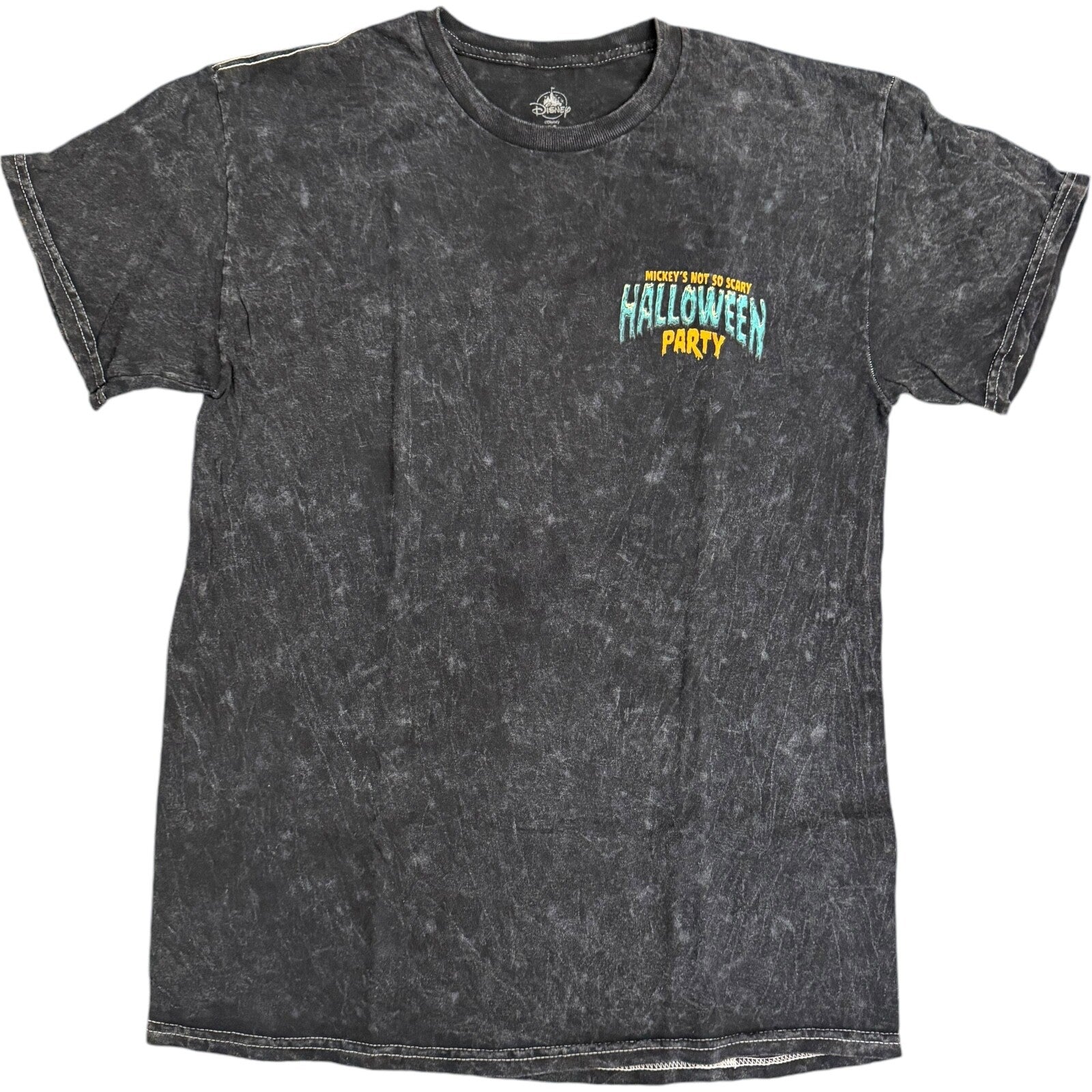 Disney World 2022 Mickey's Not So Scary Halloween Party Glow Tee Black • Medium