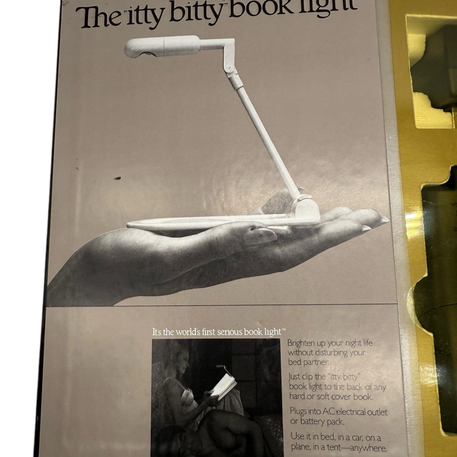 Zelco Itty Bitty Book Light Vintage 1982 Original Reading Lamp Collectible