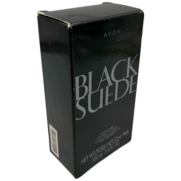 Avon Black Suede Cologne Spray for Men 3.4 fl oz Unused