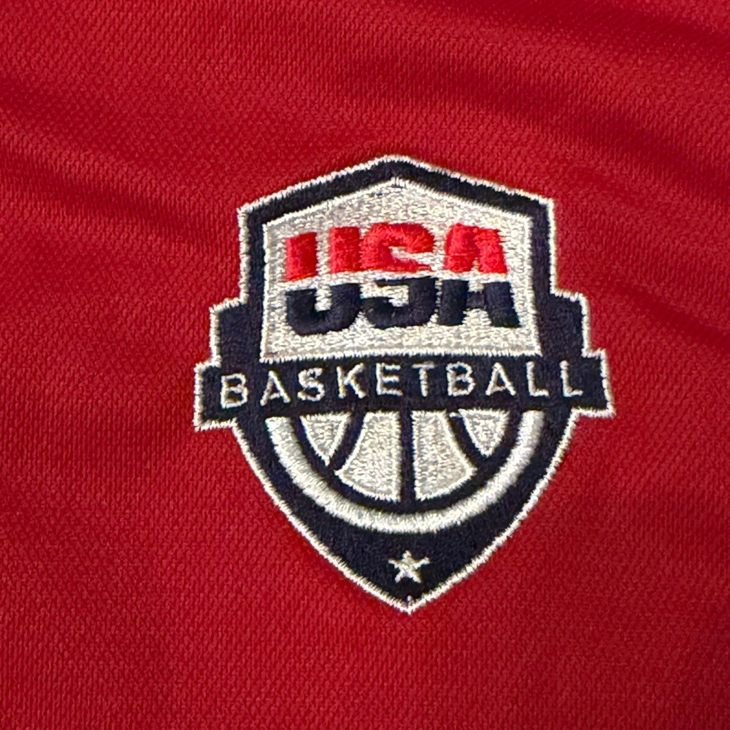 Nike USA Basketball Dri-FIT Polo Shirt Red Womens Medium Performance