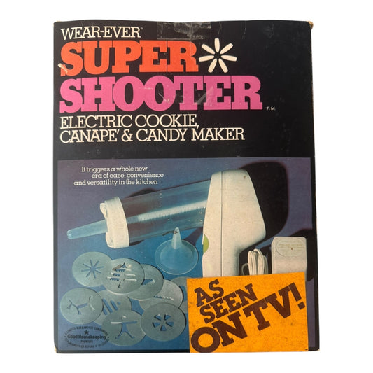 WearEver Super Shooter 70001 Electric Cookie Press – Vintage Sealed USA Made