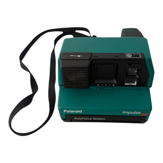 Rare Green Polaroid Impulse AF Instant Film Camera – Autofocus – Used VTG