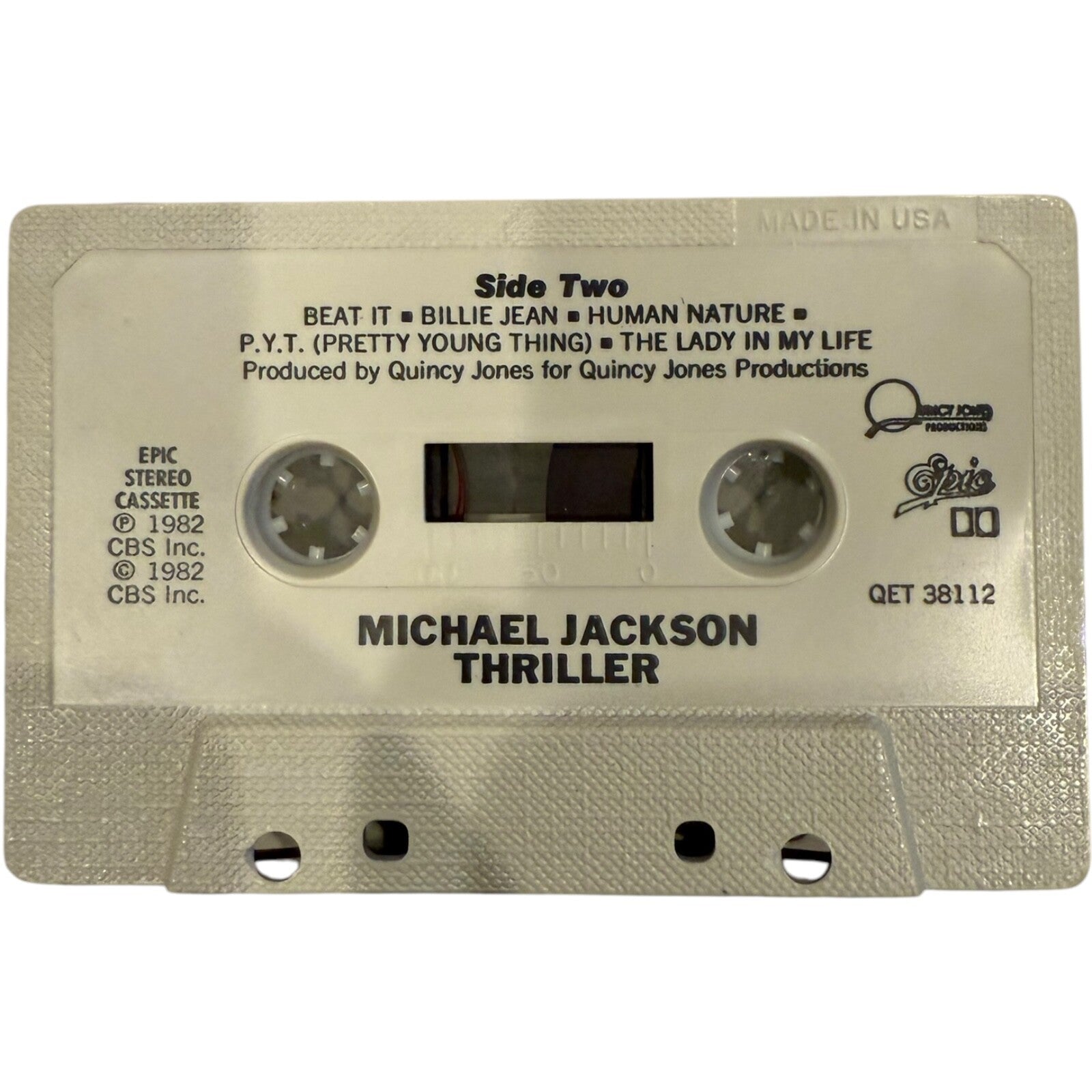 Michael Jackson Thriller Audio Cassette Tape 1982 - Used - Classic Pop Album