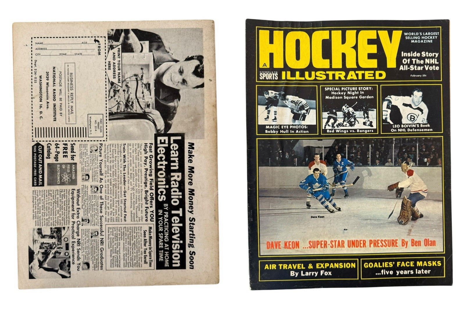 Vintage Hockey Magazines Lot of 18 – 1960s Hull Orr Gilbert Mikita Covers