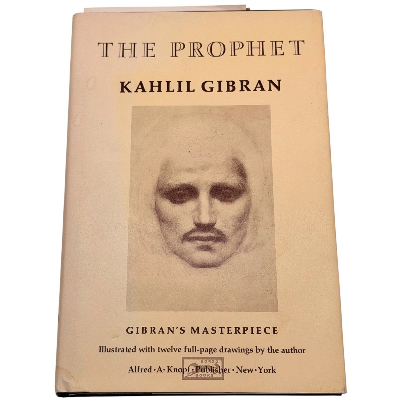 Kahlil Gibran The Prophet Hardcover Book 1980 Knopf Illustrated Vintage