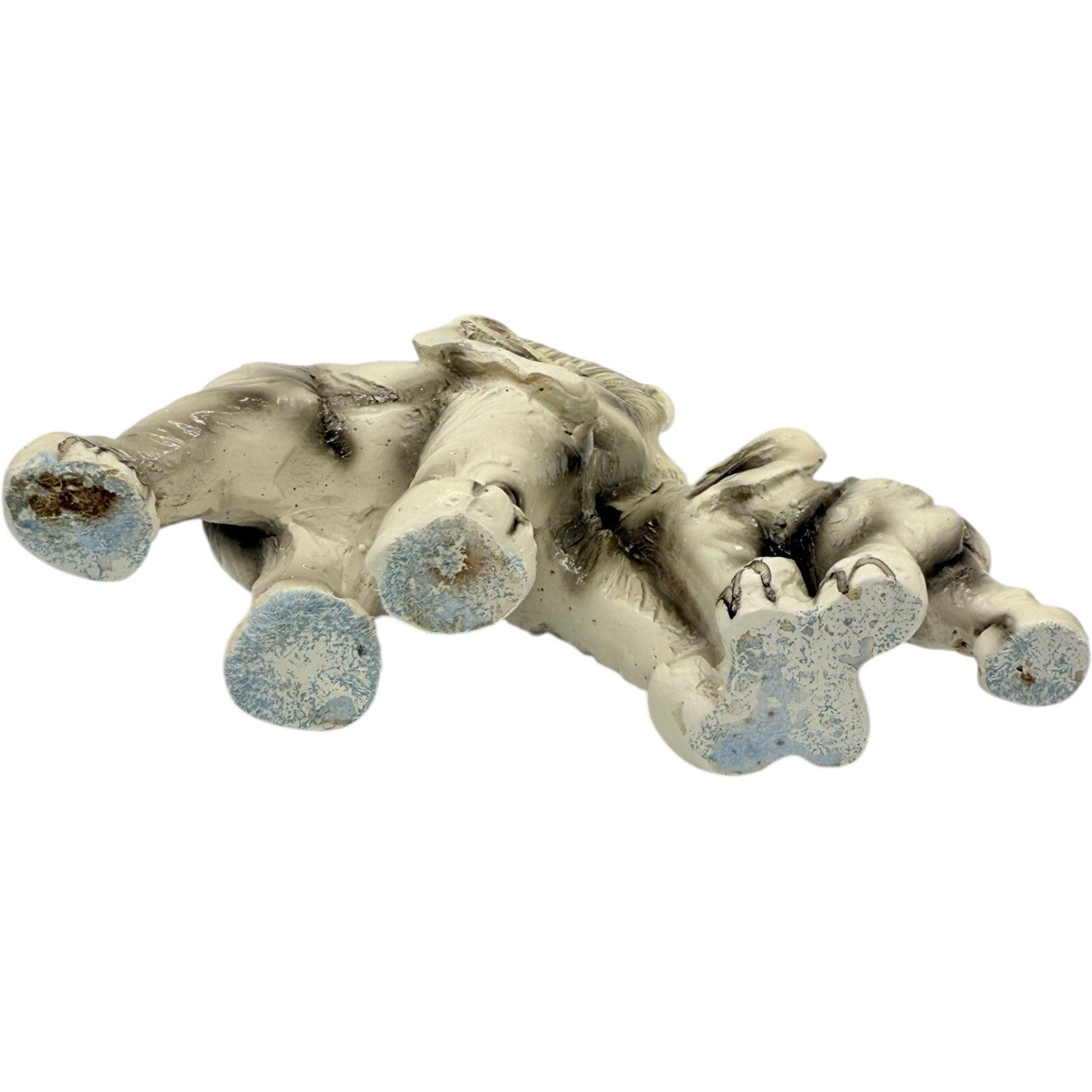 Elephant Figurine Statue Mother and Baby Trunk Up Good Luck Decor