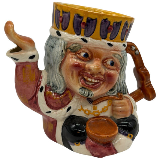 Vintage Staffordshire Shorter & Son Old King Cole Jug Character Pitcher England
