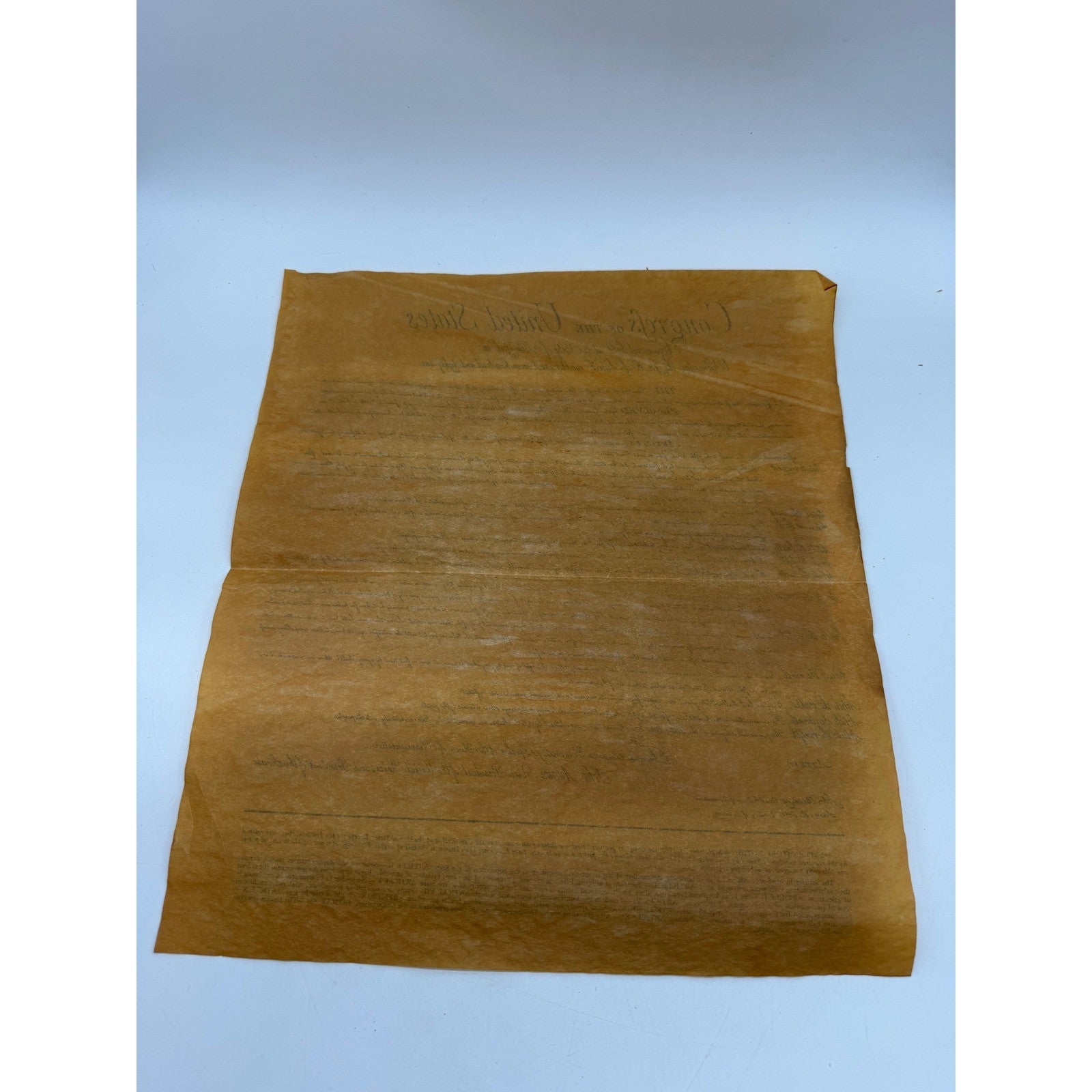 Bill of Rights Virginia Resolution & Declaration of Rights Parchment Replicas