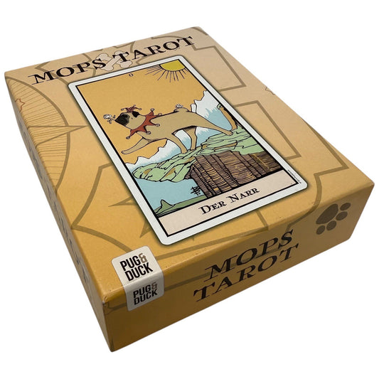 Pug & Duck Mops Tarot Card Deck German Edition Cute Dog Theme Novelty Gift