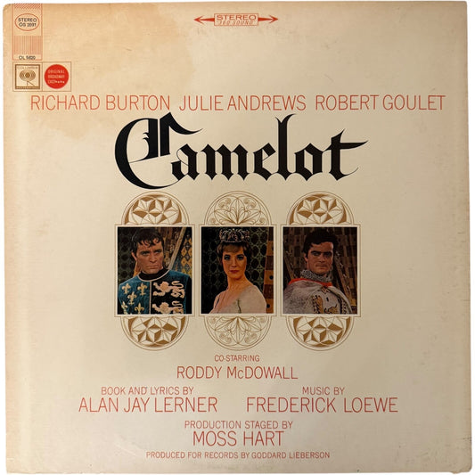 Camelot Soundtrack Original Broadway Cast LP US Columbia Vinyl - Used