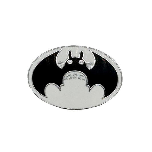 Totoro x Batman Mashup Logo Enamel Pin