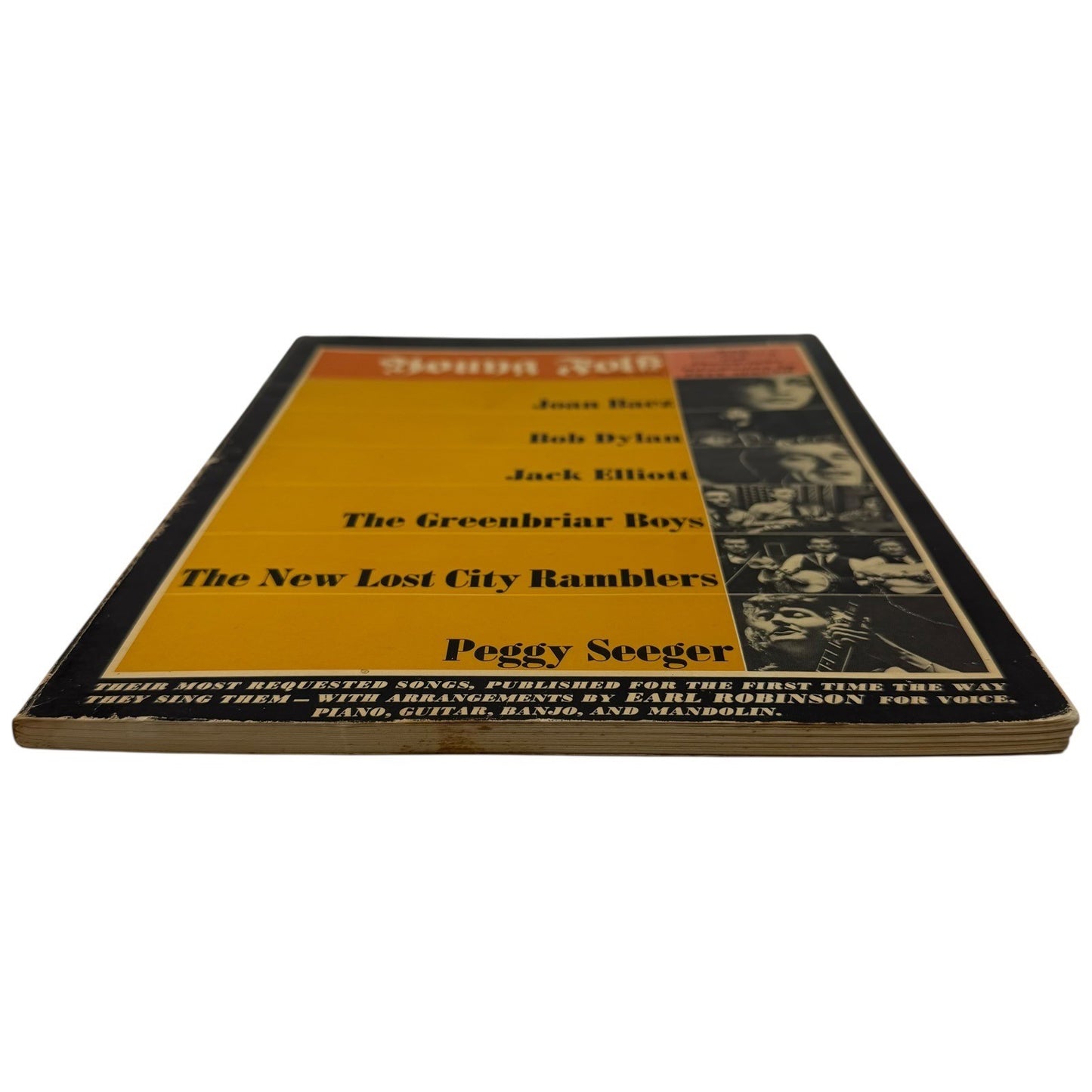 Young Folk Song Book Pete Seeger Intro Joan Baez Bob Dylan Peggy Seeger 1963