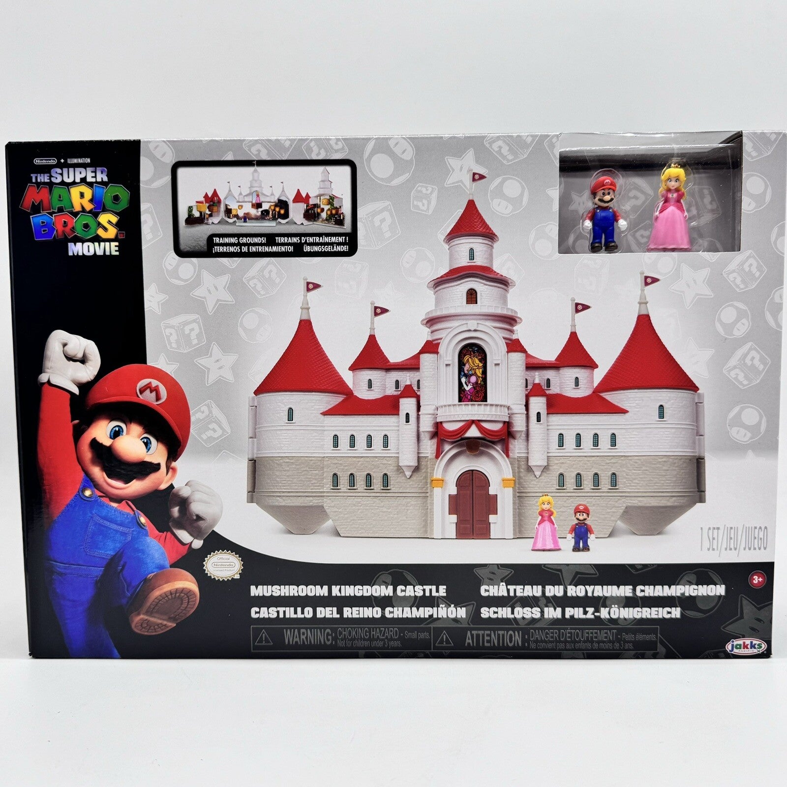 Nintendo The Super Mario Movie Mushroom Kingdom Castle Playset With Mini Figures
