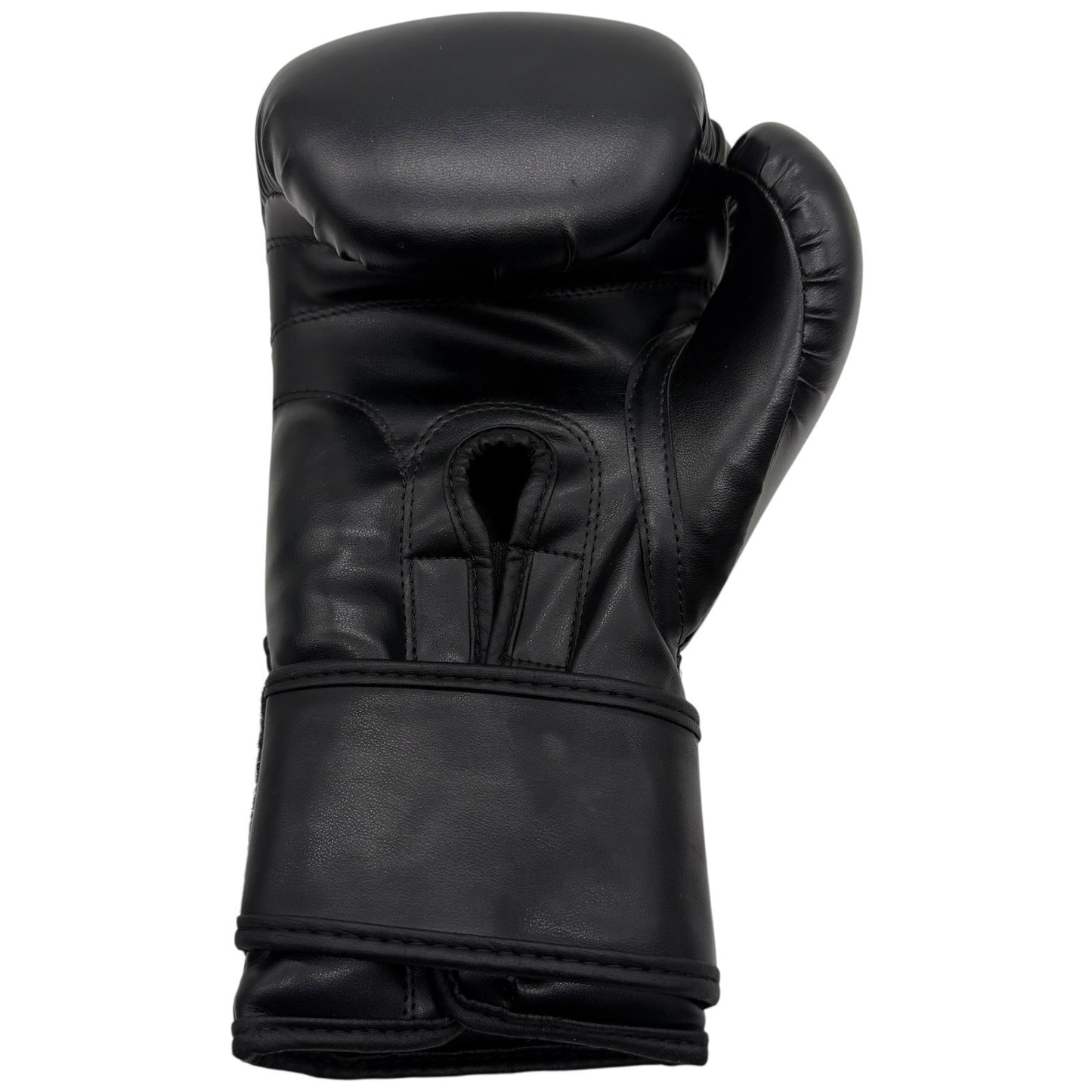 Black 12-oz Boxing Gloves Training Sparring Heavy Bag Hook and Loop Closure