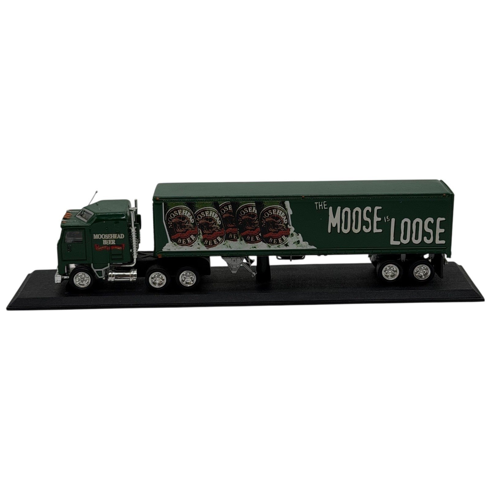 Matchbox Green Moosehead Beer Semi Trailer Truck Diecast Model Display