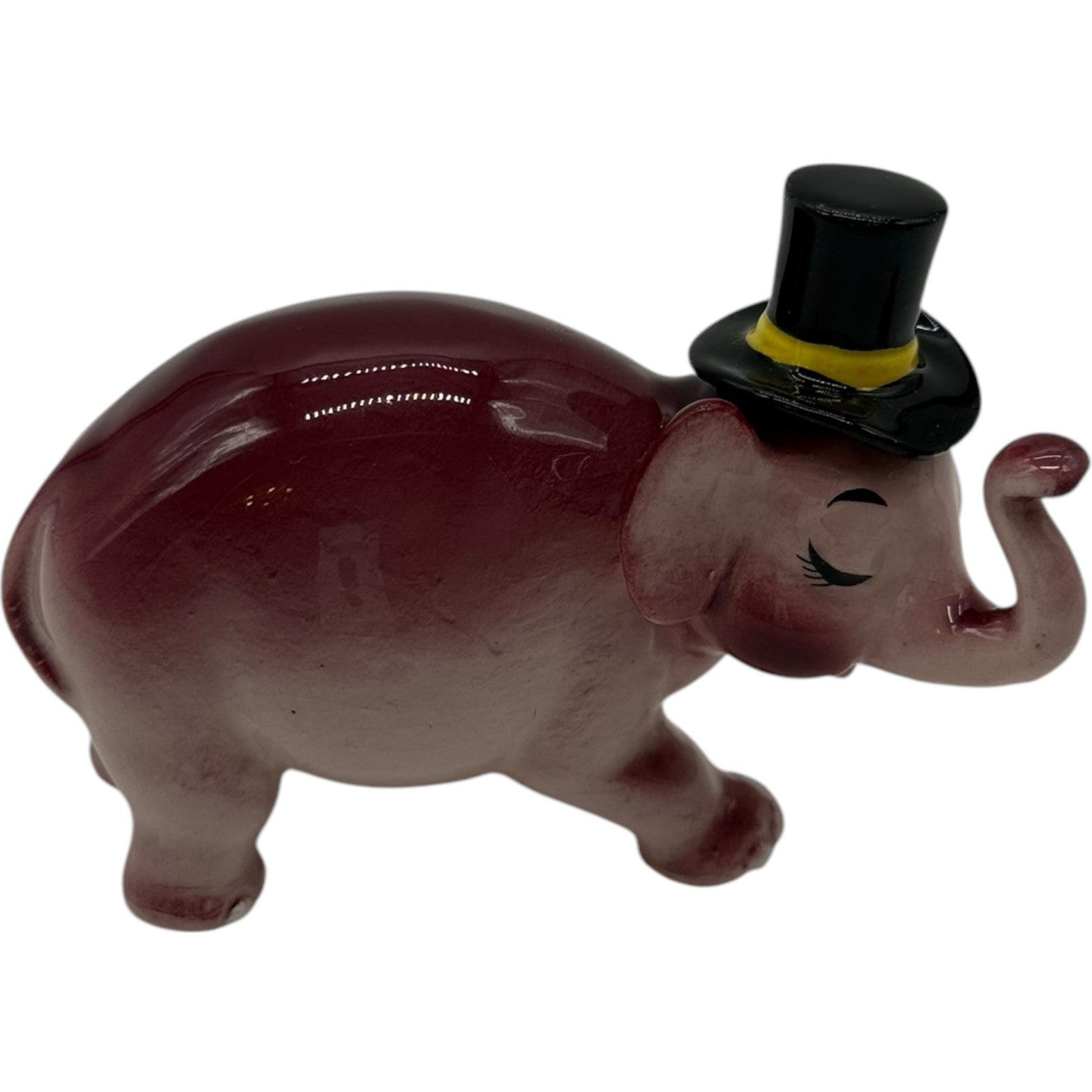 Rare Vintage Ceramic Anthropomorphic Elephant Family Figurines Complete 3 Pc Set