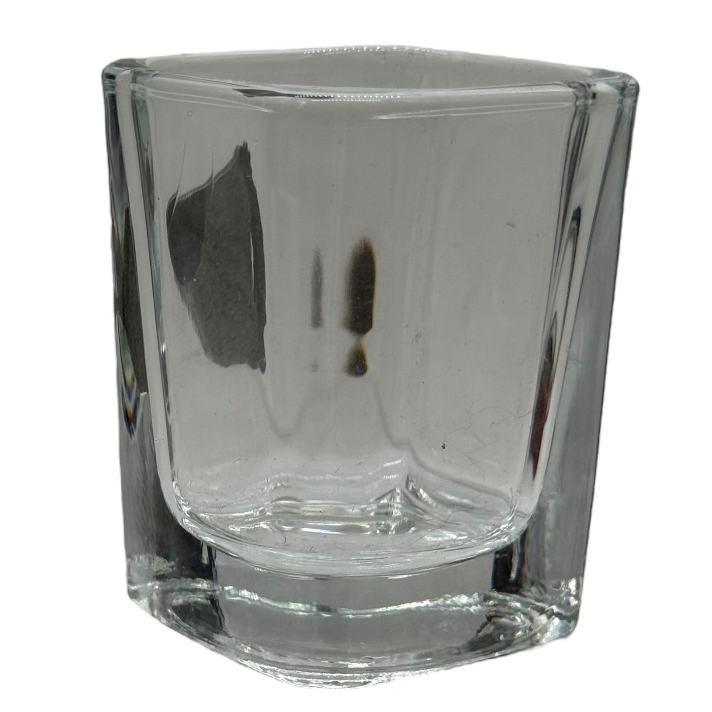 Irish Shot Glass Souvenir Shamrock Harp Pewter Emblem Barware Collectible