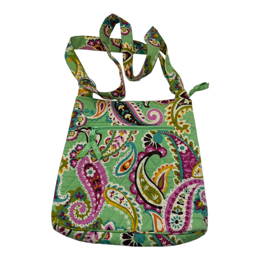Vera Bradley Green Paisley Crossbody Purse – Classic Floral Shoulder Bag Mint