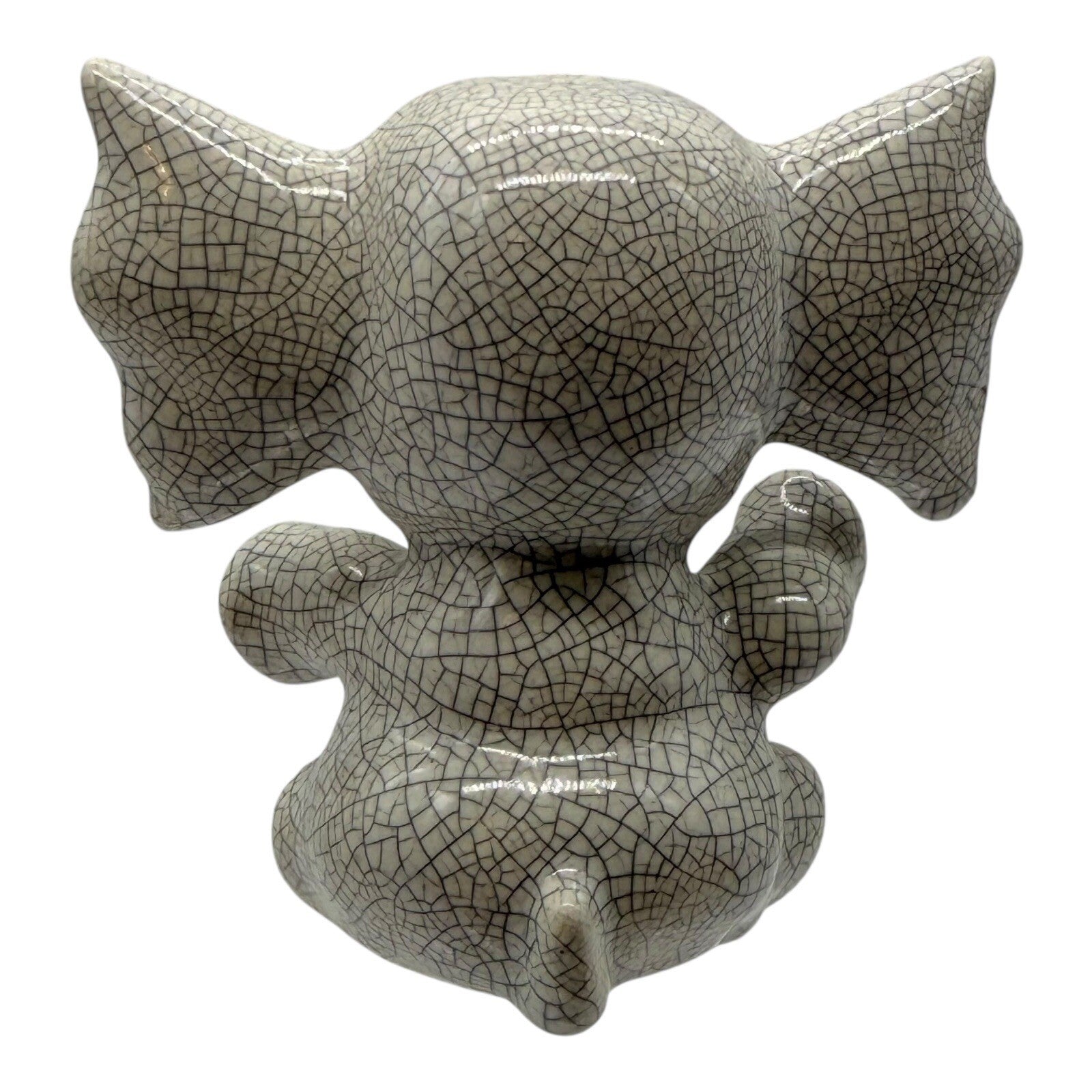 Vintage Crackle Glaze Elephant Salt & Pepper Shakers – Made in Japan No Stoppers