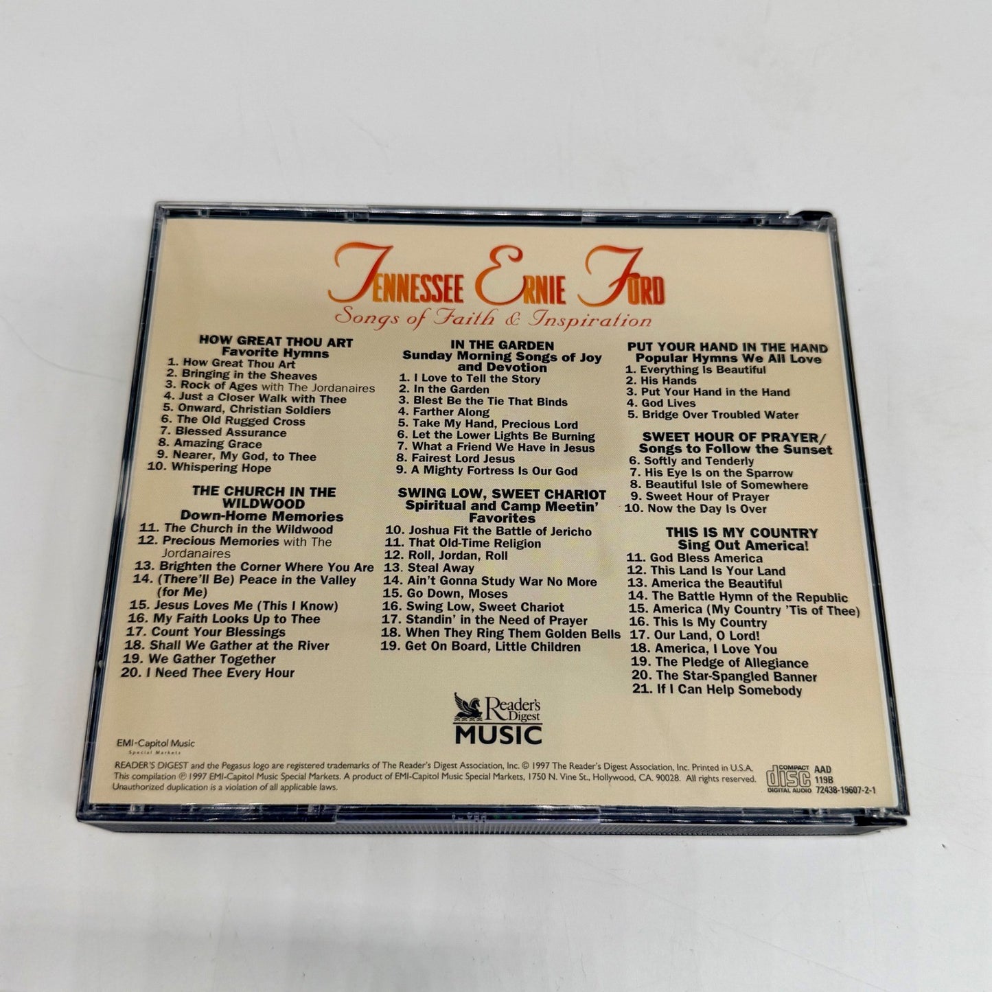 Tennessee Ernie Ford Songs of Faith & Inspiration 3-CD Box Set Reader's Digest