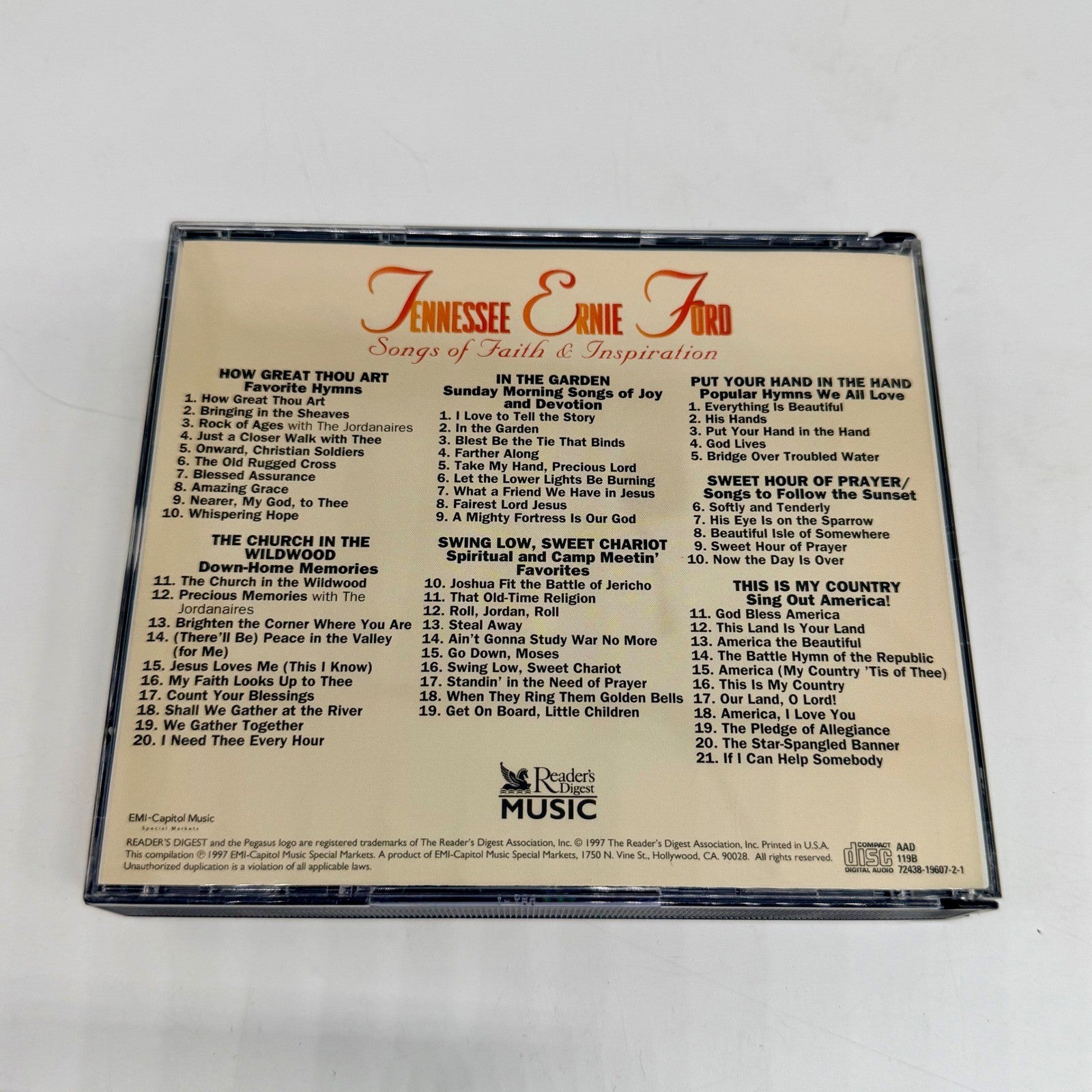 Tennessee Ernie Ford Songs of Faith & Inspiration 3-CD Box Set Reader's Digest