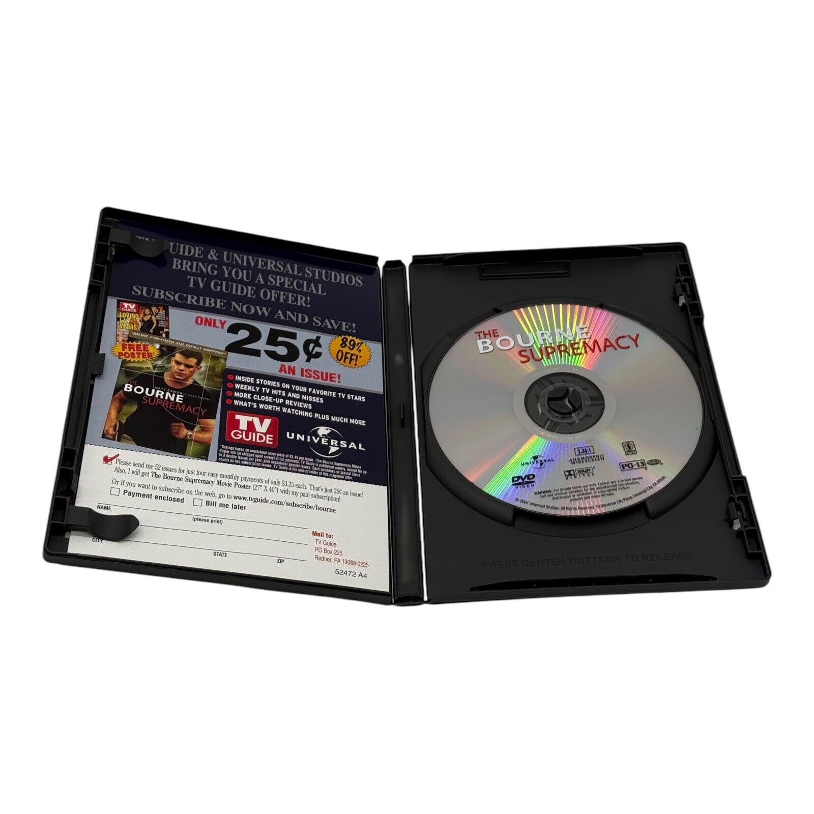 The Bourne Ultimatum Identity Supremacy DVD Lot of 3 Movie Set