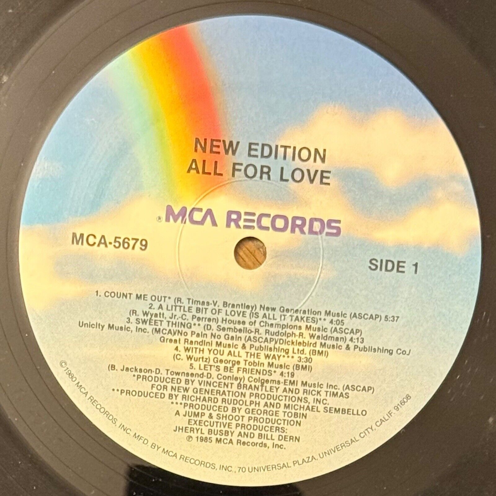 New Edition - All For Love, 1985 MCA Records (MCA-5679) Vinyl Album