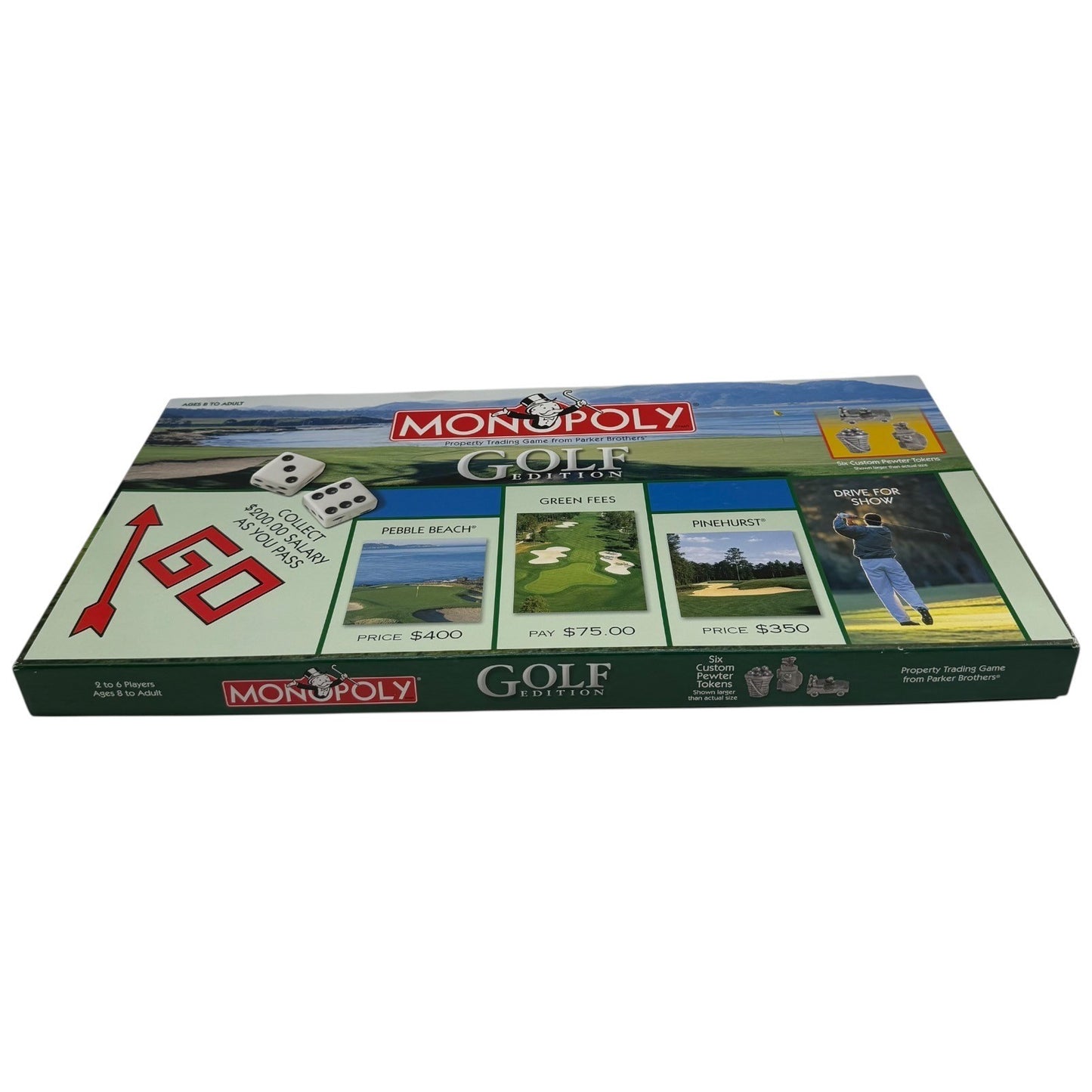 Monopoly Golf Edition Board Game Parker Brothers USAopoly Complete Pebble Beach