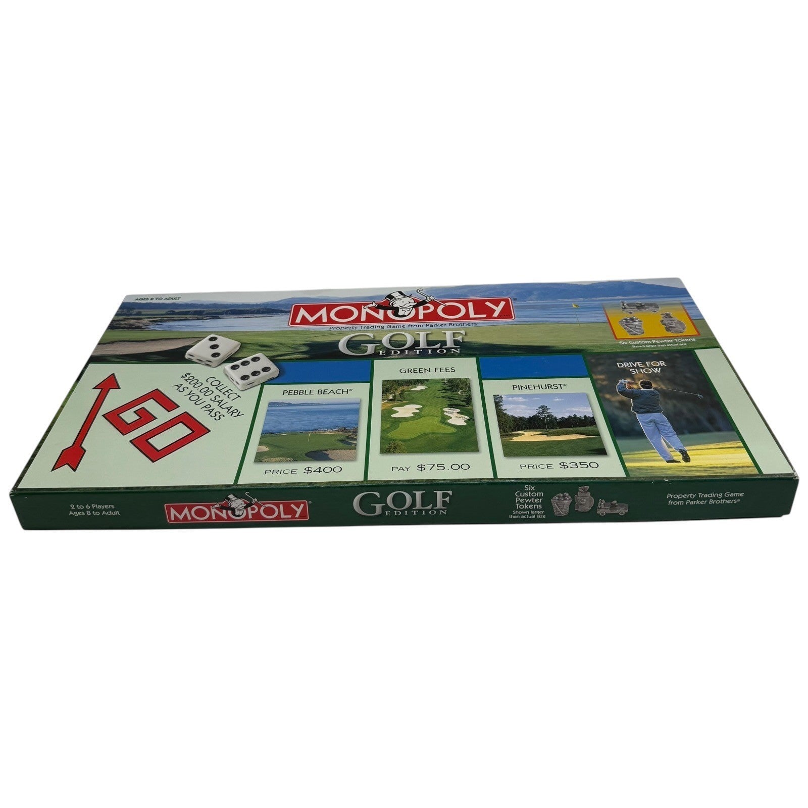 Monopoly Golf Edition Board Game Parker Brothers USAopoly Complete Pebble Beach