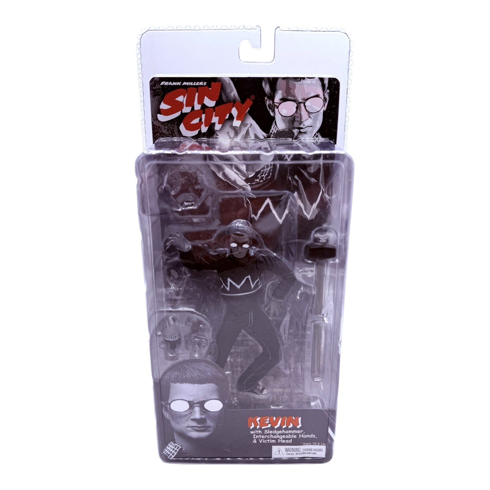 NECA Sin City Kevin Black & White Figure 2005 Elijah Wood Unopened