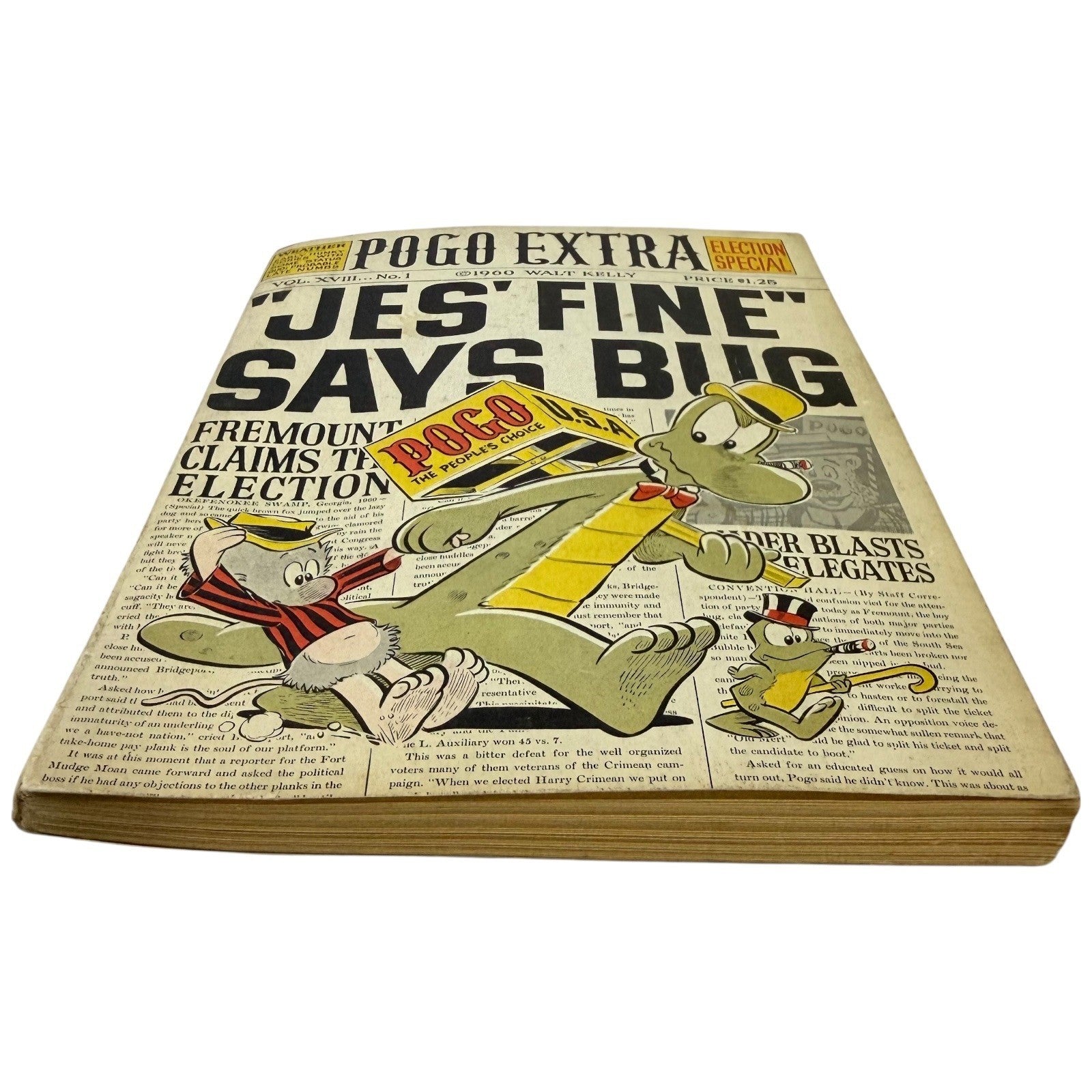 Pogo Extra Election Special "Jes Fine Says Bug" 1960 Walt Kelly Comic Book