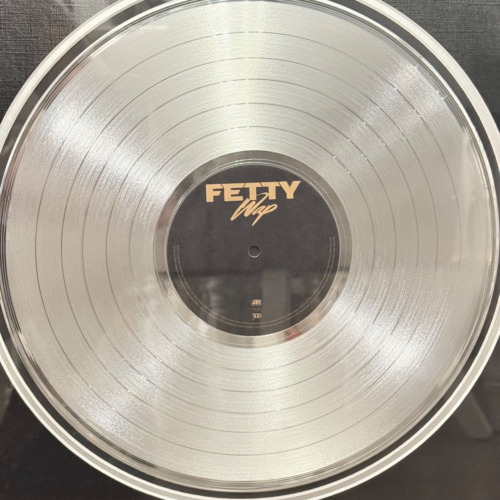 Framed Super Rare Fetty Wap 2015 Platinum Plaque - Warner Music Release