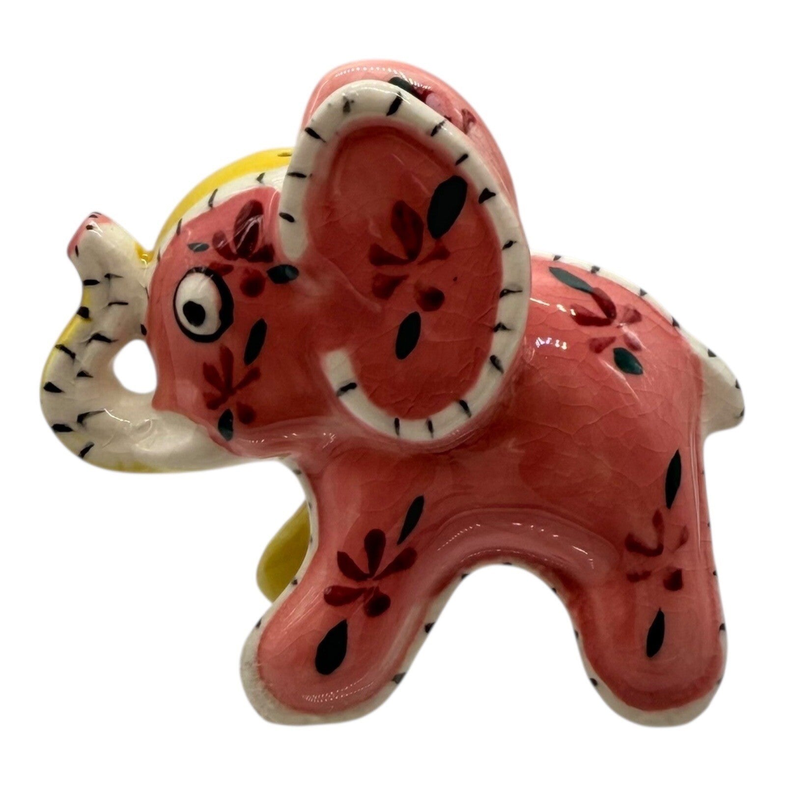 Vintage 1960s Pink Elephant Salt & Pepper Shakers – Napco Japan Stitch Pattern