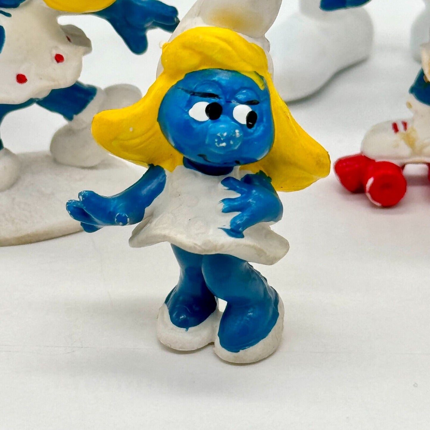 Lot of 8 Vintage Smurfs Figures – Schleich 1970s 1980s Smurfette & Others
